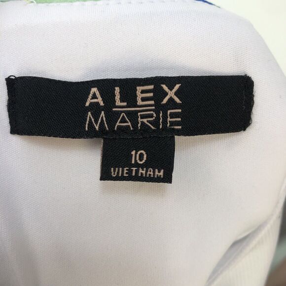 Alex Marie Floral Blue Flare - Picture 3 of 14